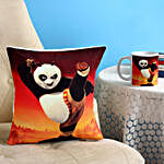 Kung Fu Panda Printed Cushion & Mug Combo