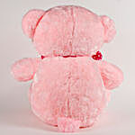 Large Teddy Bear With Heart Patch Pink