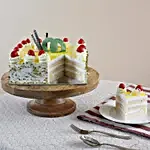 Cream Drop & Cherry Pineapple Cake- Half Kg Eggless