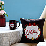 Merry Christmas Mug & Cushion Combo