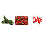 Zucchini Ornamental Chilli & Hot Pepper Seeds Combo