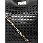 Alvaro Castagnino Black Handbag & Pouch Combo for Women