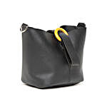 Black Sling Bag with Pouch for Women