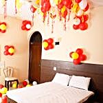 Colorful Balloons Decor Red White & Yellow