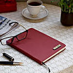 Personalized Maroon Notebook