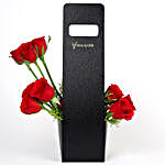 15 Red Roses in Stylish Black Sleeve Box