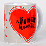 King Hearts Printed Mug