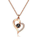 Elegant Rose Gold Heart Necklace