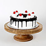 12 Red Carnations & Black Forest Cake