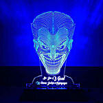 Personalised Blue LED Joker Lamp