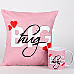 The Big Hug Coffee Mug & Cushion Combo