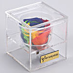 Mystic- Forever Rainbow Rose in Acrylic Box