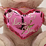 I Love You Teddy Bear With Pink Heart