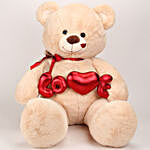 Love Teddy Bear Beige Color Large