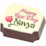 Personalised Rose Day Rectangular Chocolates