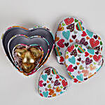 Assorted Chocolates in Heart Shaped Boxes