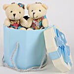 Teddy Bear & Chocolates Blue Box
