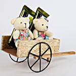 Teddy Bear & Chocolates in Bullock Cart
