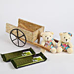 Teddy Bear & Chocolates in Bullock Cart