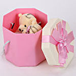 Teddy Bears & Ball Candles in Pink Box
