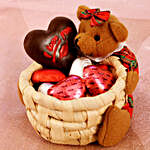 Special Basket Of Teddy & Chocolates