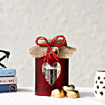 Red Jar & Heart Chocolates Combo