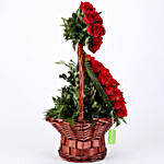 Hearty Love- Red Roses Basket Arrangement