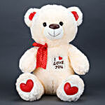 I Love You Teddy Bear- Cream