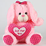Small Bunny With Heart-Pink