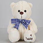 Teddy Bear With Bow- Cream