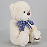 Teddy Bear With Bow- Cream