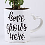 Jade Plant In Love Special Ceramic Mug