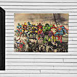 Superheroes Chilling Poster