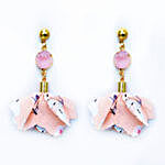 Cherry Blossom Crystal Drop Earrings