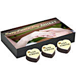 Personalised Promise Day Heart Chocolates