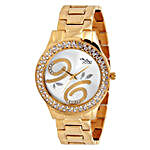 Personalised Glistening Golden Watch