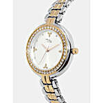 Personalised Silver & Golden Pretty Watch