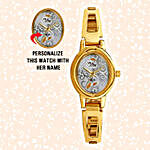 Personalised Sleek Oval Watch