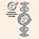 Personalised Stylish Steel Silver Watch