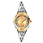 Personalised Trendy Silver & Golden Watch