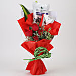 Bouquet of Elegant Roses & Chocolates