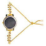 Stylish Gold Plated Round Dial Watch