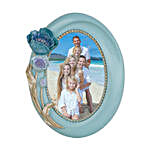 Royal Blue Oval Table Top Photo Frame