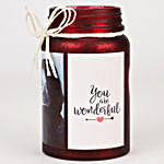 Personalised Red Jar & Chocolate Combo