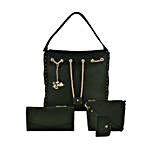 LaFille Green Chain Bag Set