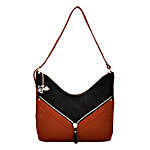 LaFille Stylish Handbag Set- Black & Brown