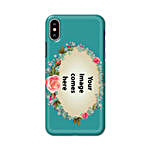 Apple iPhone X Customised Floral Mobile Case