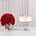 Pineapple Cake 20 Red Roses Mug