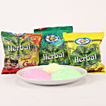 Herbal Holi Colors & Chocolate Basket