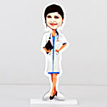 Personalised Female Doctor Caricature